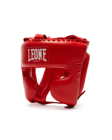 Casco de pomulos profesional Leone 1947 "The Greatest" CS443 rojo