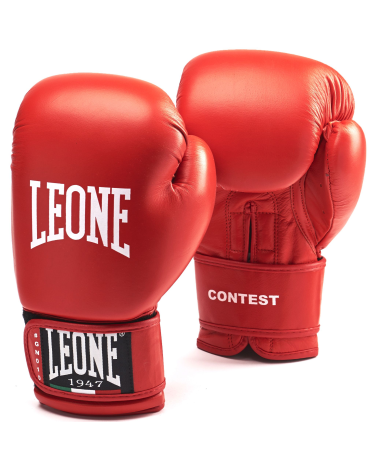 Guantes de Boxeo Amateur Leone 1947 GN010 "Contest" rojo