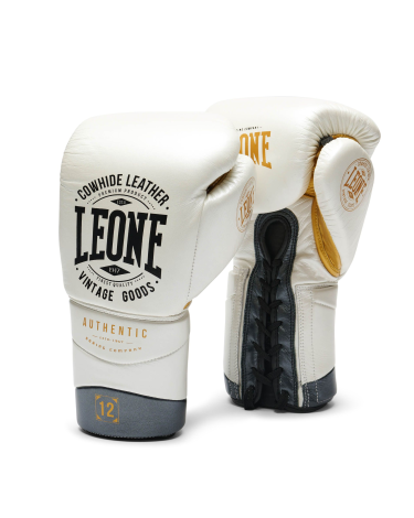 Guantes de Boxeo Leone 1947 "Authentic 2" Blanco marfil GN116L