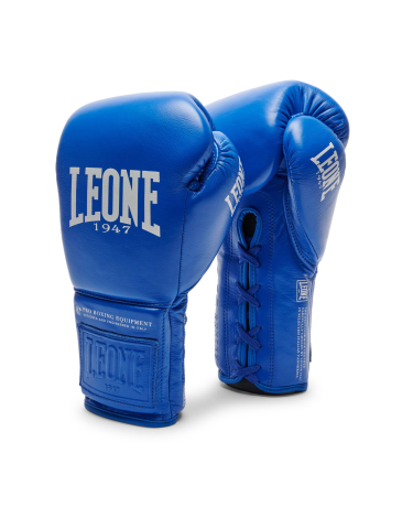 Guantes de Boxeo Leone 1947 "The Greatest" cuerdas azul GN111L