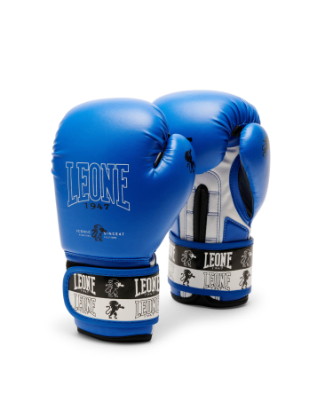 Guantes de Boxeo para Niño Leone 1947 "Iconic Junior" azul 6 Oz  GN408J