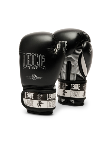 Guantes de Boxeo para Niño Leone 1947 "Iconic Junior" negro 6 Oz  GN408J