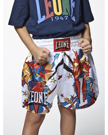 Short Leone 1947 para niños "Hero" ABJ02 blanco