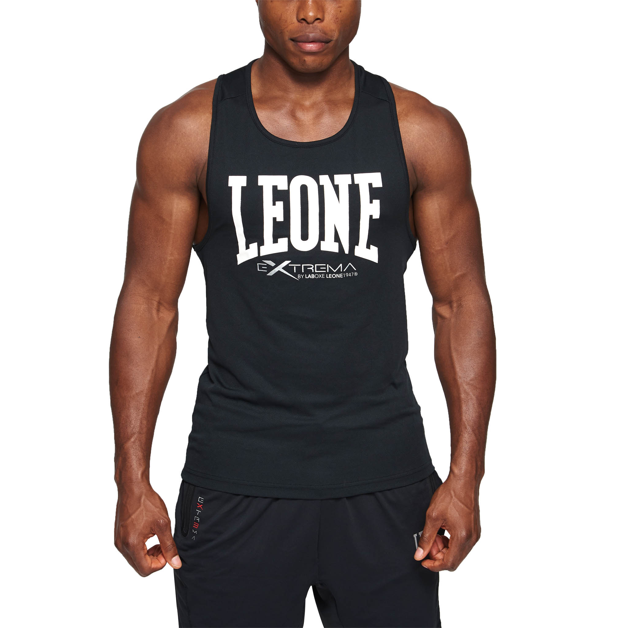 Camiseta de tirantes "Logo" Leone Color Negro ABX101