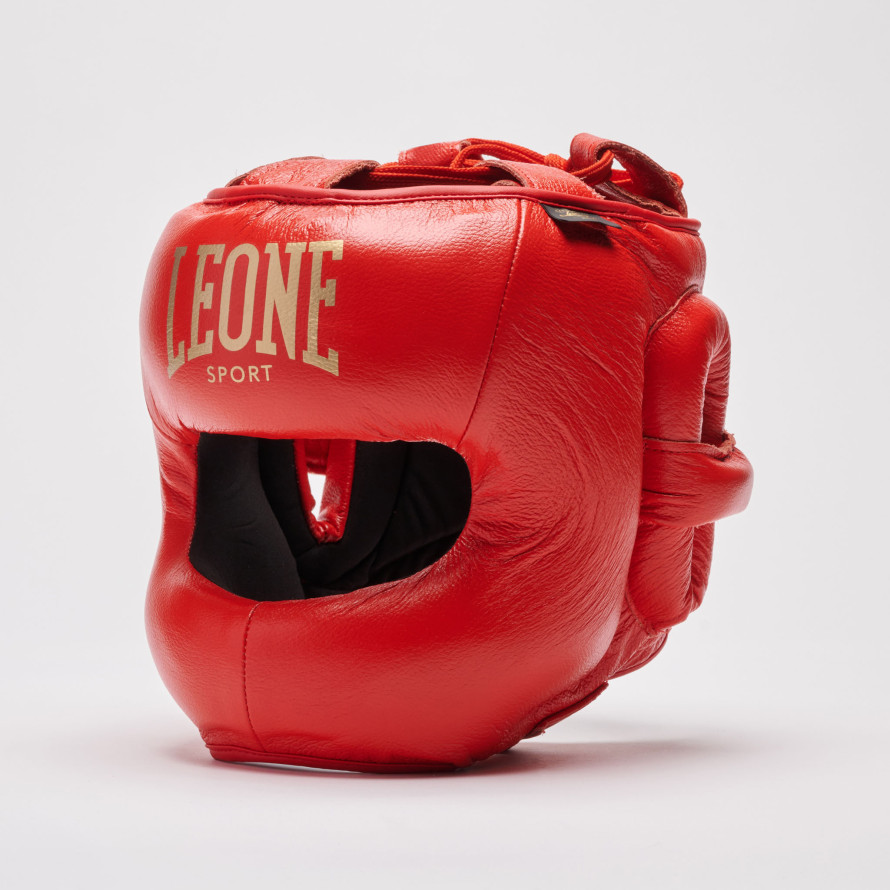 CSB02 Casco de boxeo profesional Leone Sport "Nerone" rojo